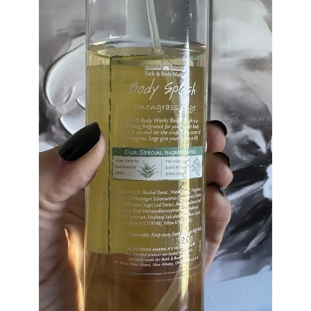 LEMONGRASS SAGE by Bath & Body Works Full Size Discontinued Body Splash Spray